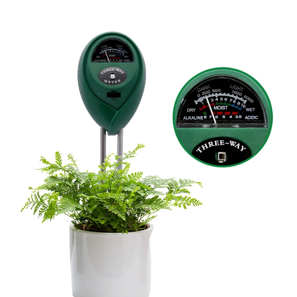 Soil Ph Meter 3 In 1 Moisture Sunlight - 3 In 1 Soil PH Tester