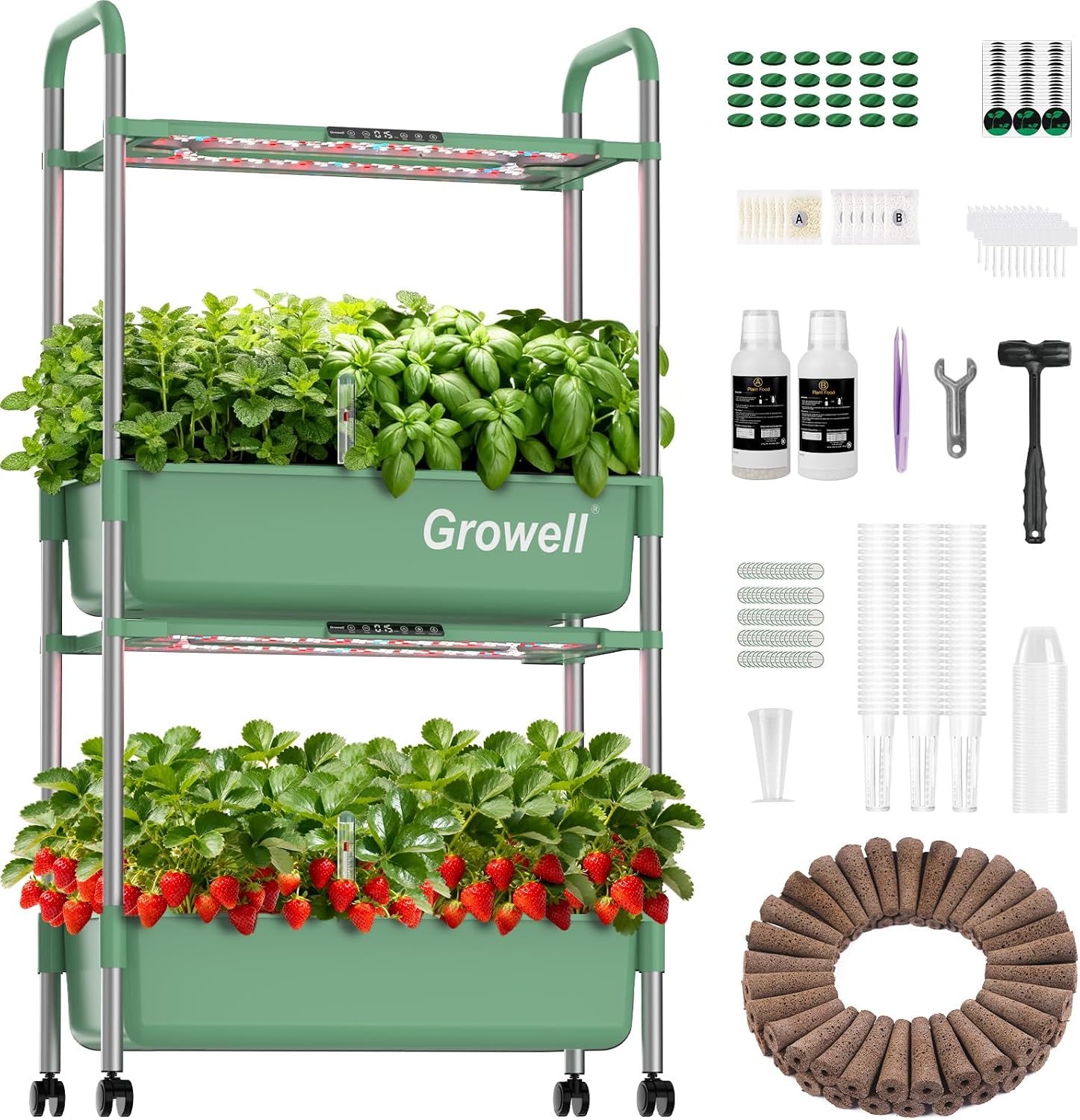 Indoor Herb Garden Grow Light Smart Kit - 54 Pods Vertical Indoor Herb Garden