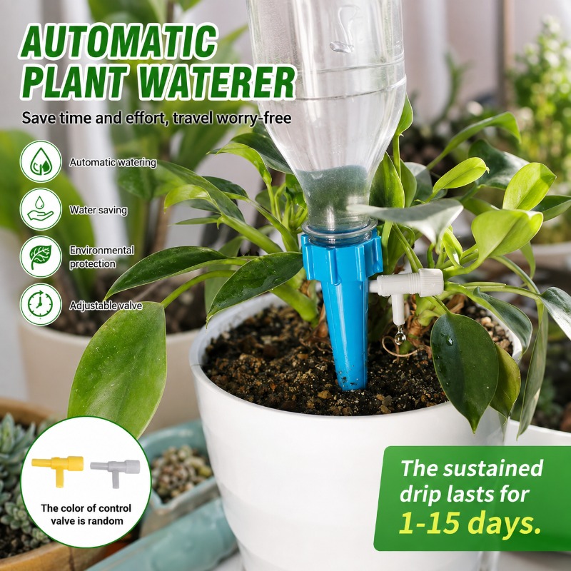 Automatic Plant Watering Spikes Drip Kit - 10/40pcs Auto Adjustable Drip Spike PP