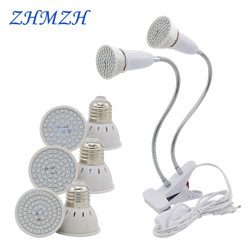 Plant Grow Light Full Spectrum Clip On - E27 LED Plant Growing Lamp Bulb