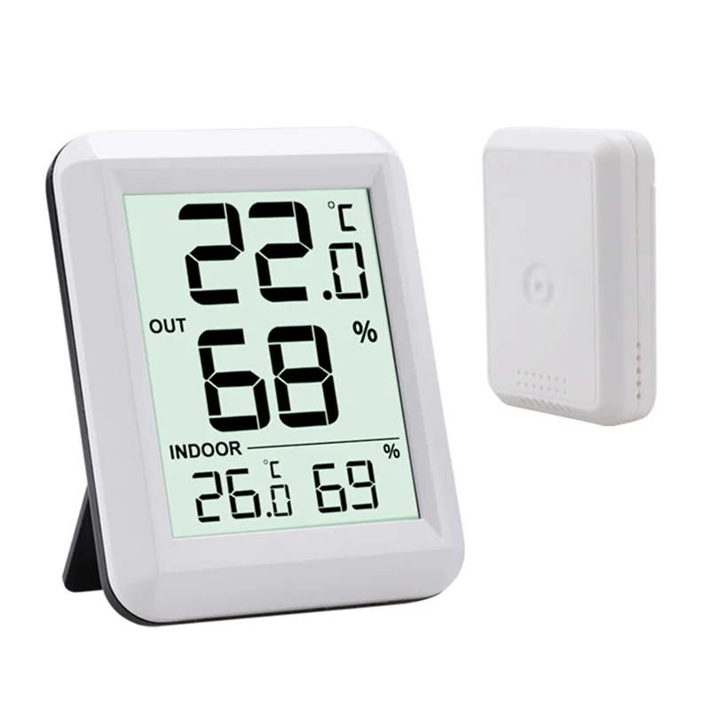 Wireless Weather Station Indoor Outdoor - A49T Wireless Thermometer Hygrometer BabyRoom Digital