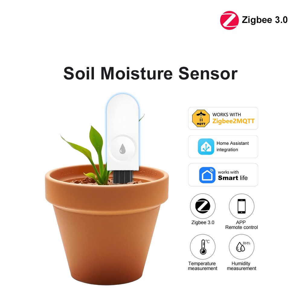 Smart Plant Sensor Soil Moisture Meter - Zigbee3.0 Smart Soil Tester Humidity Moisture