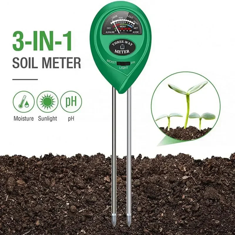 Soil Ph Meter 3 In 1 Moisture Sunlight - 3 In 1 Moisture Sunlight PH