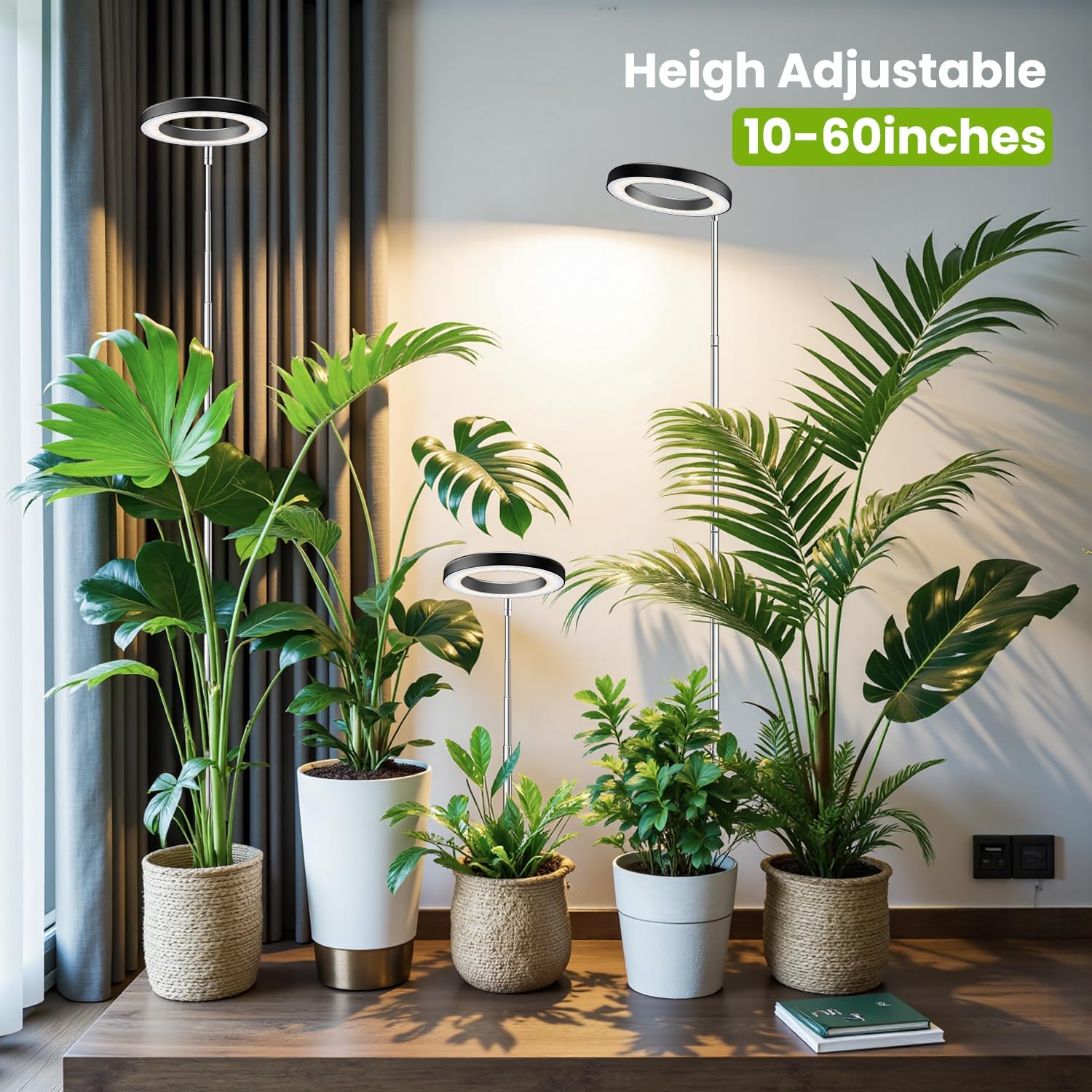 Plant Grow Light Full Spectrum Clip On - Adjustable Indoor Plant Led Grow Light