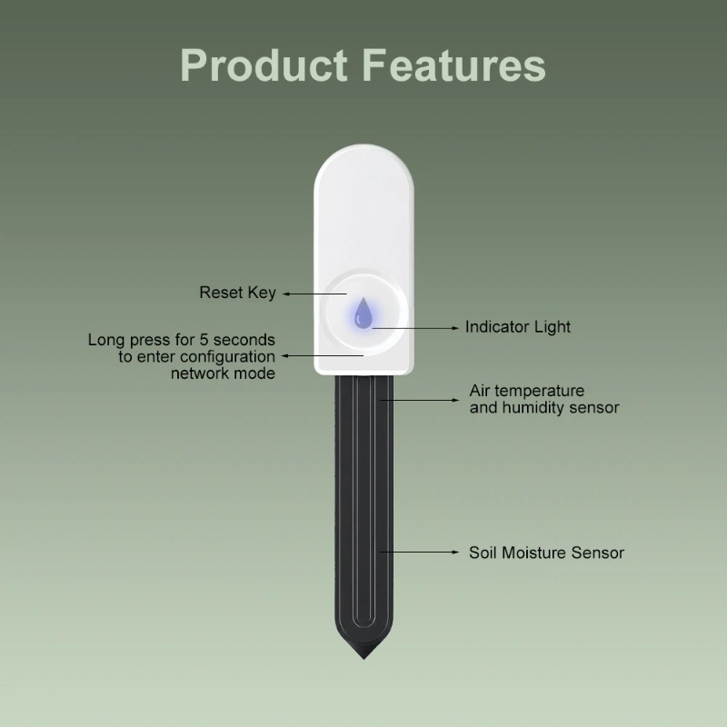 Zigbee3.0 Smart Soil Tester Hu - Smart Plant Sensor Soil Moisture Meter 评论和价格