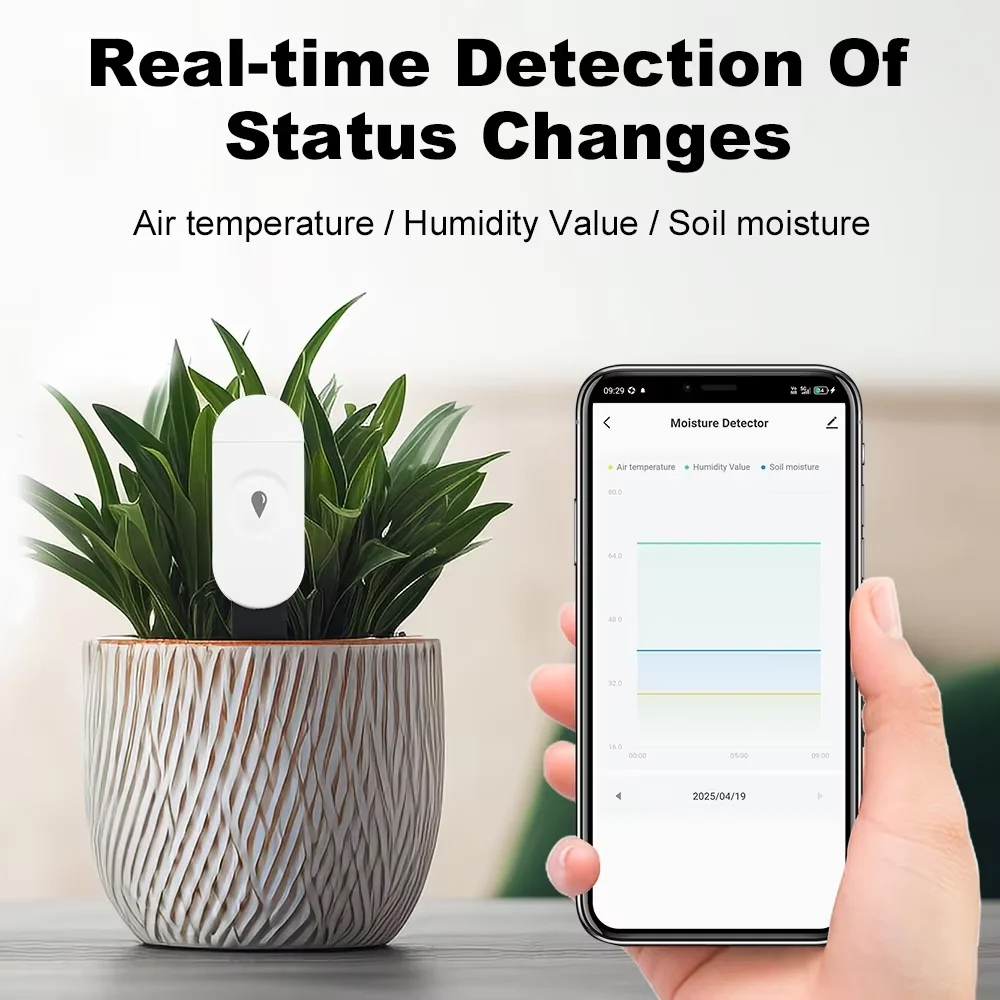 Tuya Zigbee Soil Moisture Sens - Smart Plant Sensor Soil Moisture Meter 评论和价格