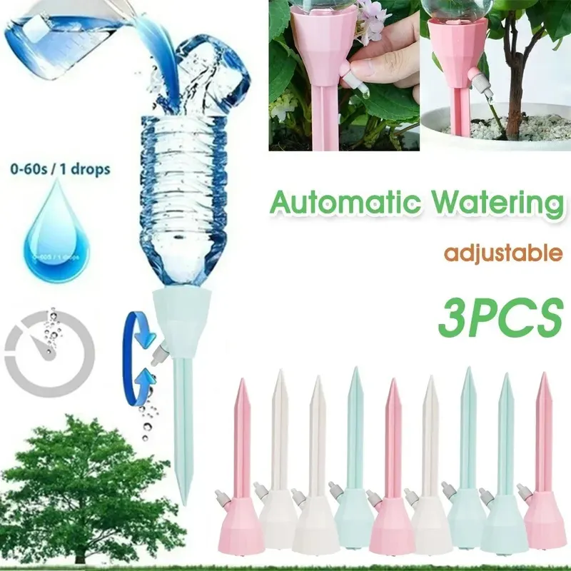 3-6Pcs Adjustable Drip Irrigat - Automatic Plant Watering Spikes Drip Kit 评论和价格
