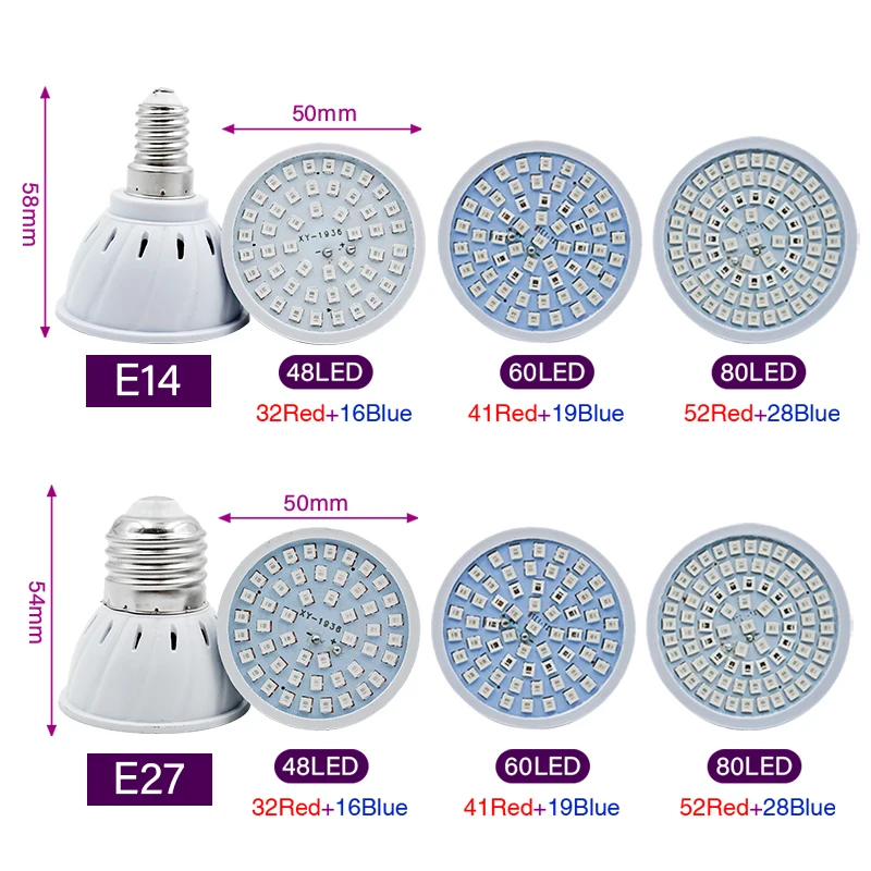 Phyto Lamp Full Spectrum LED G - Plant Grow Light Full Spectrum Clip On 评论和价格