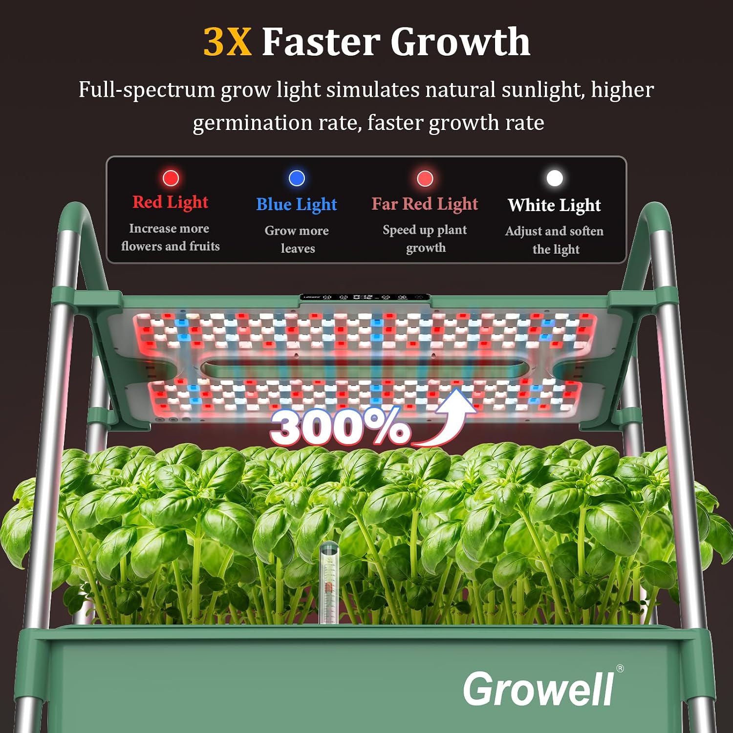 54 Pods Vertical Indoor Herb G - Indoor Herb Garden Grow Light Smart Kit 评论和价格