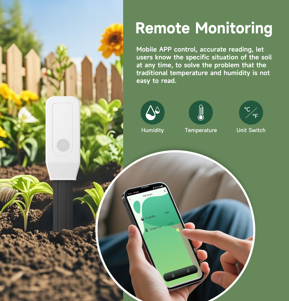Smart Soil Tester Sensor, Zigb - Tuya Zigbee Soil Moisture Temperature Sensor 评论和价格
