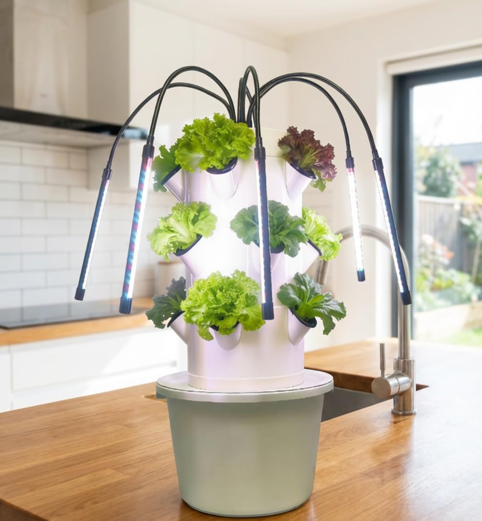 Vertical Hydroponic Growing Sy - Indoor Herb Garden Grow Light Smart Kit 评论和价格