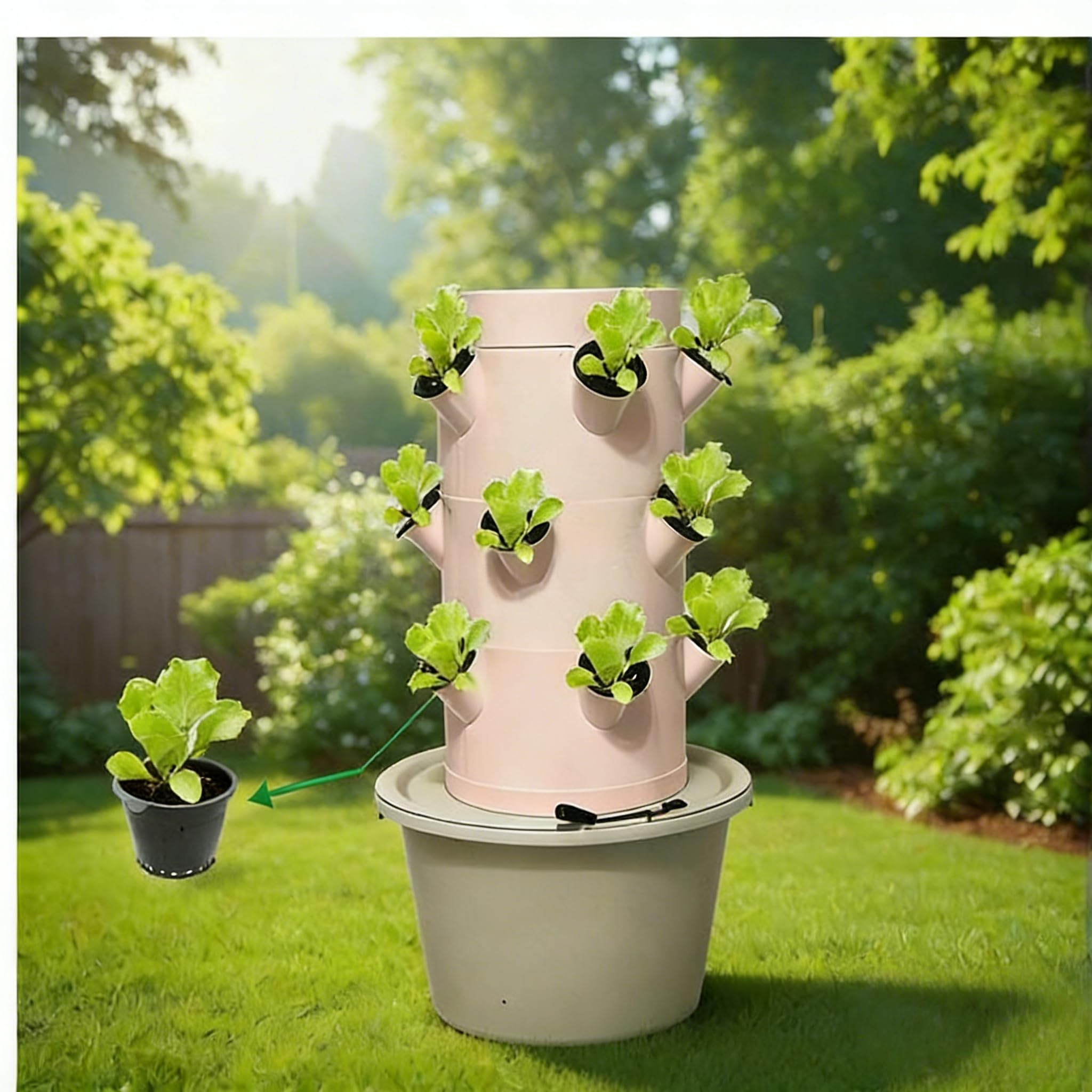 Vertical Hydroponic Growing Sy - Indoor Herb Garden Grow Light Smart Kit 评论和价格