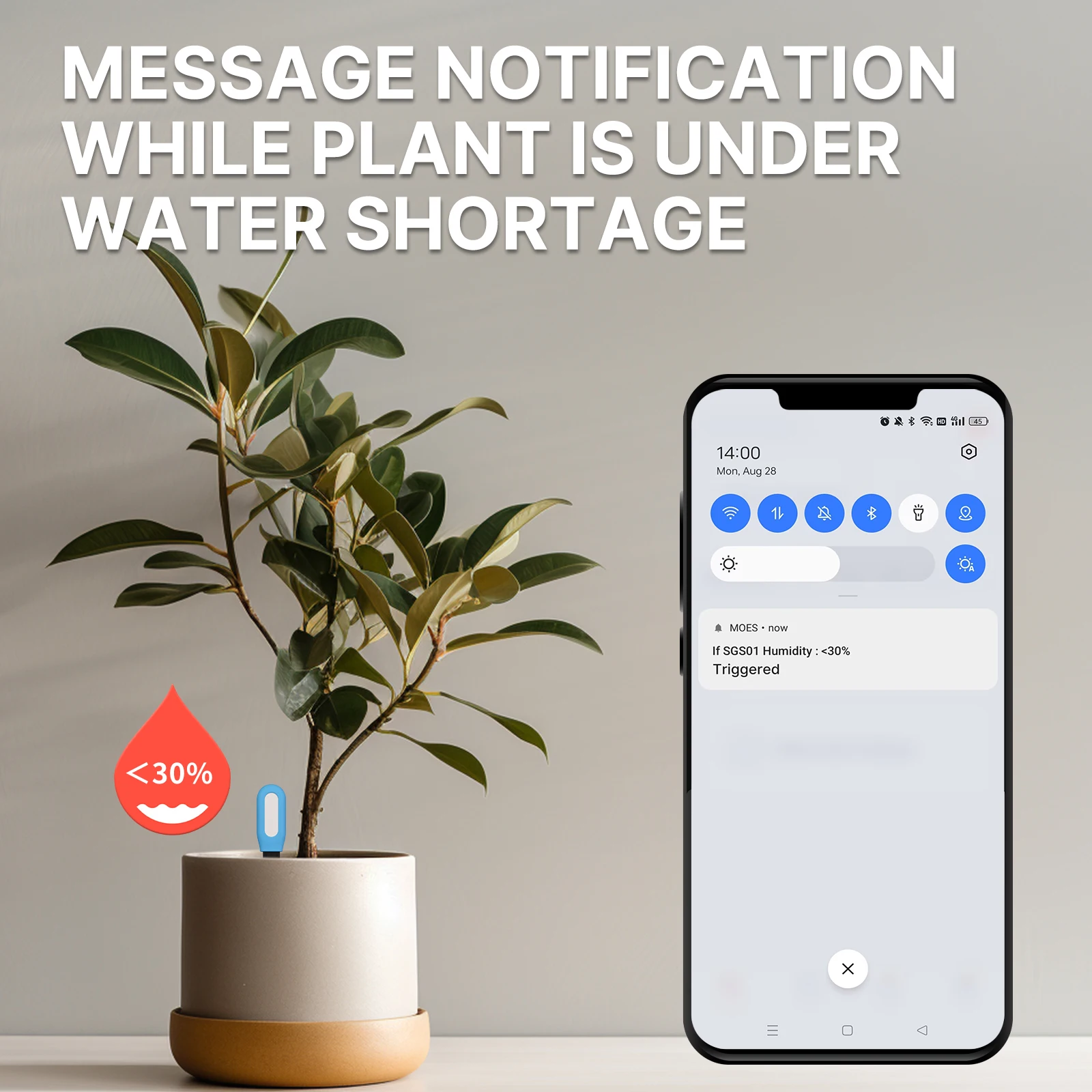 MOES Smart Bluetooth Soil Test - Smart Plant Sensor Soil Moisture Meter 评论和价格
