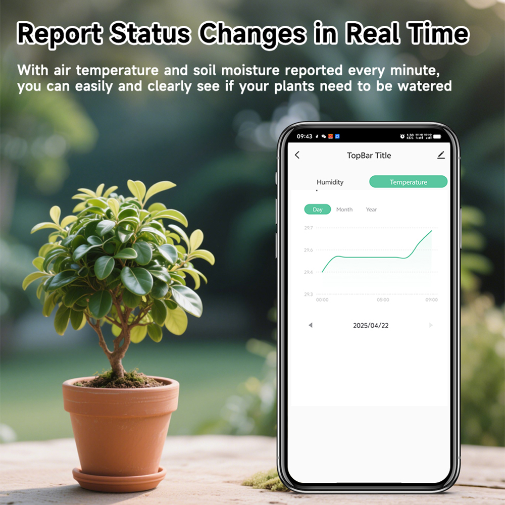 WiFi Soil Temp Humidity Tester - Wifi Soil Moisture Sensor Garden App 评论和价格