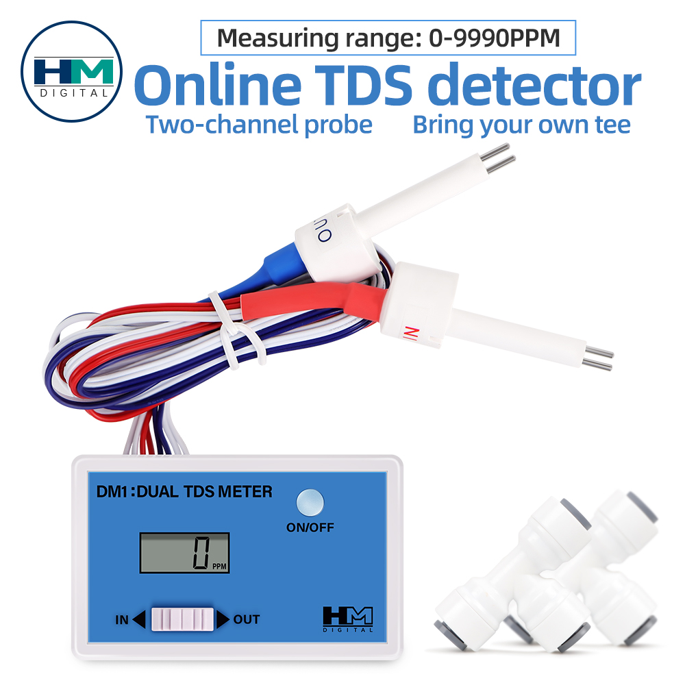 Dual Probe Water TDS Meter EC  - Hydroponic Ec Tds Conductivity Meter Probe 评论和价格