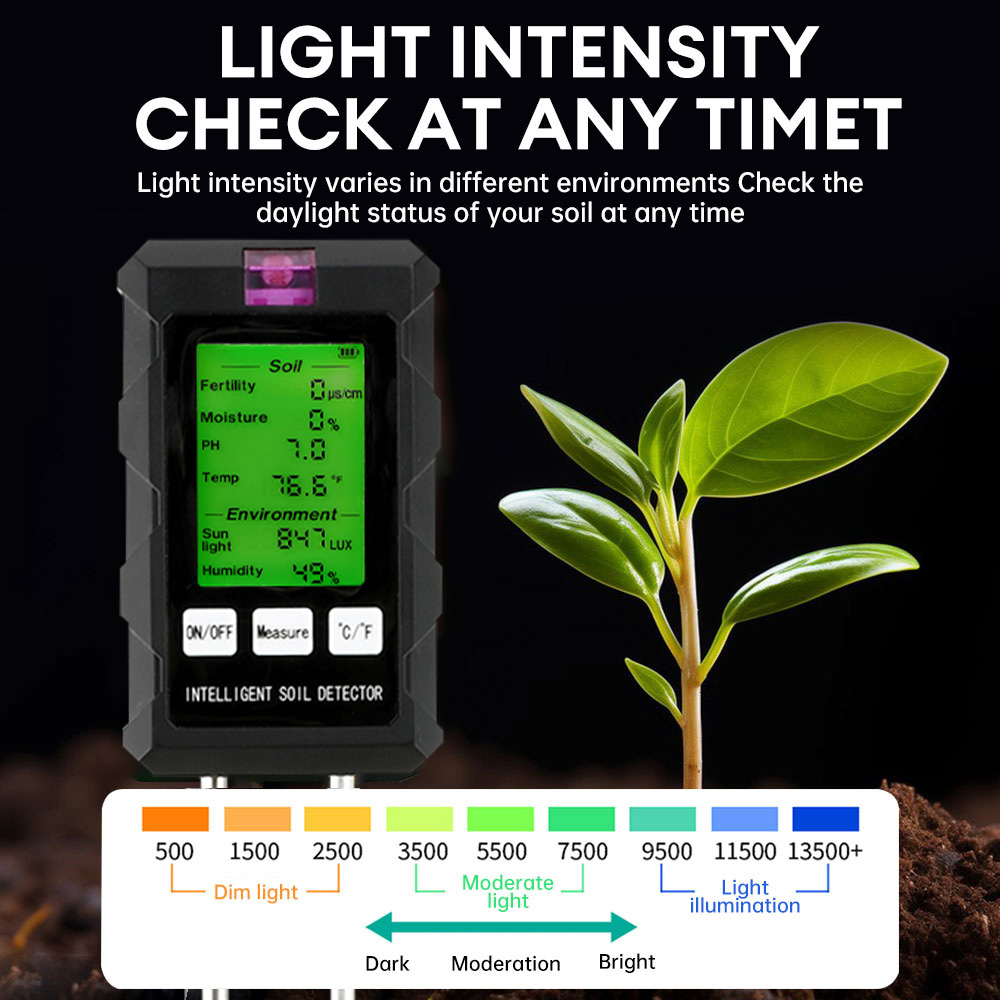 6-in-1 Soil Tester Meter Soil  - Soil Ph Meter 3 In 1 Moisture Sunlight 评论和价格