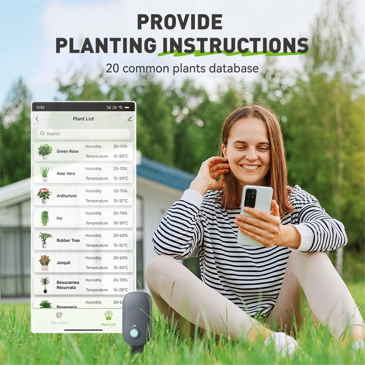 [Greatitem]Smart Bluetooth Soi - Smart Plant Sensor Soil Moisture Meter 评论和价格