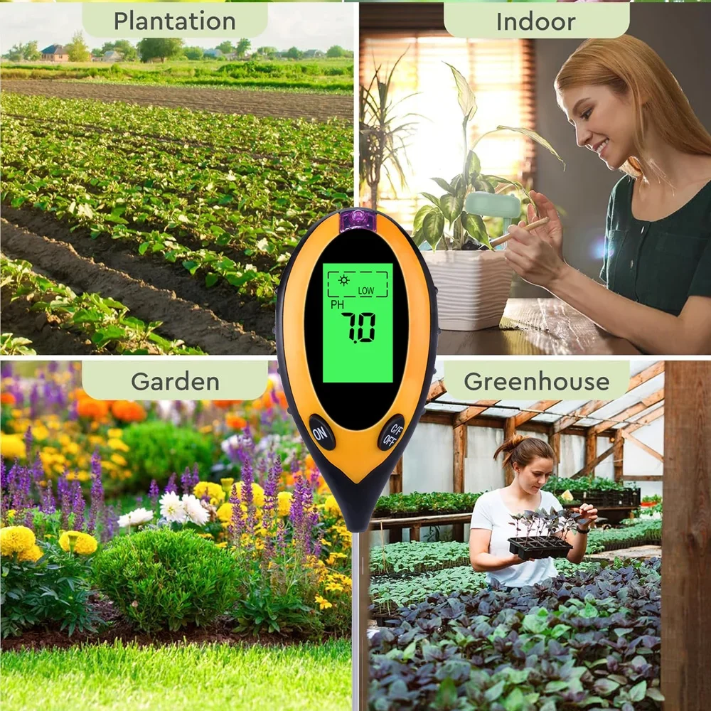 4 in 1 3 in 1 Soil Moisture Me - Soil Ph Meter 3 In 1 Moisture Sunlight 评论和价格
