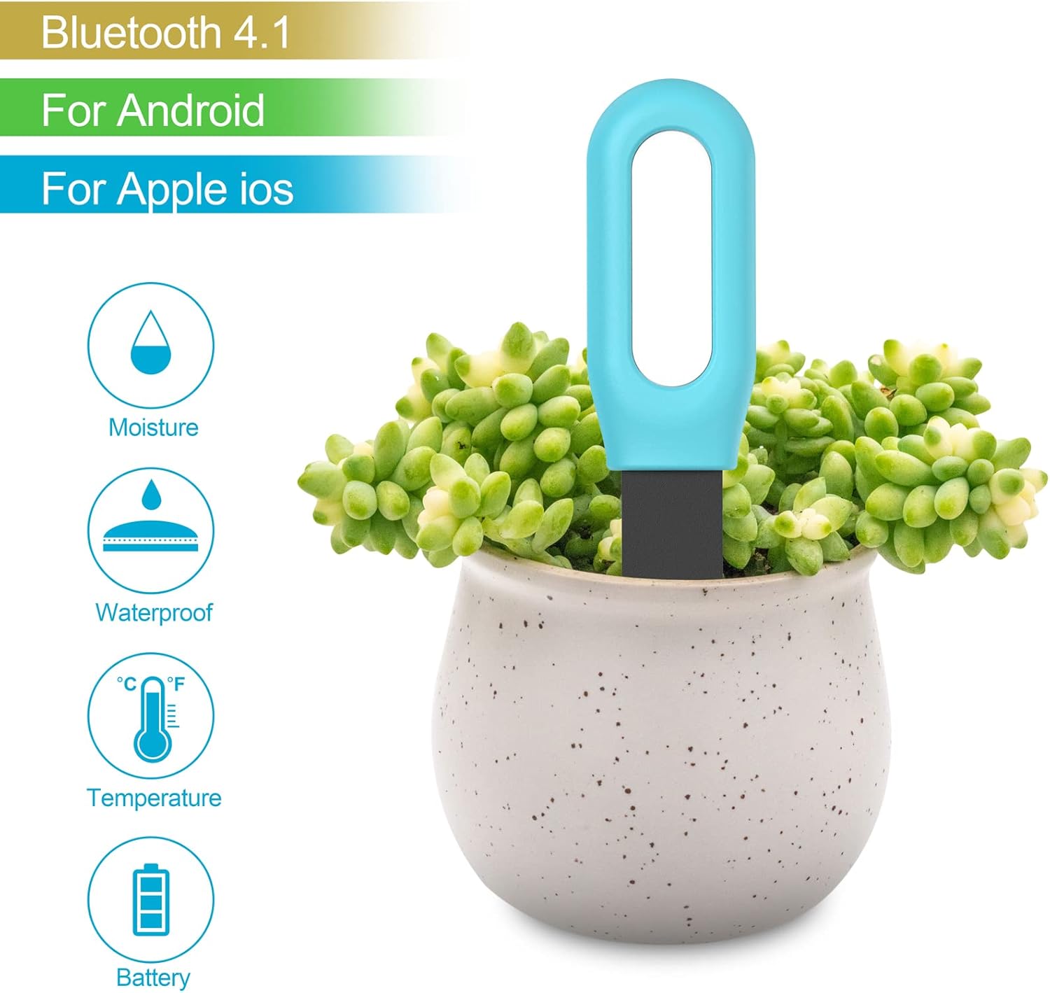 Tuya Bluetooth Zigbee Smart So - Tuya Zigbee Soil Moisture Temperature Sensor 评论和价格