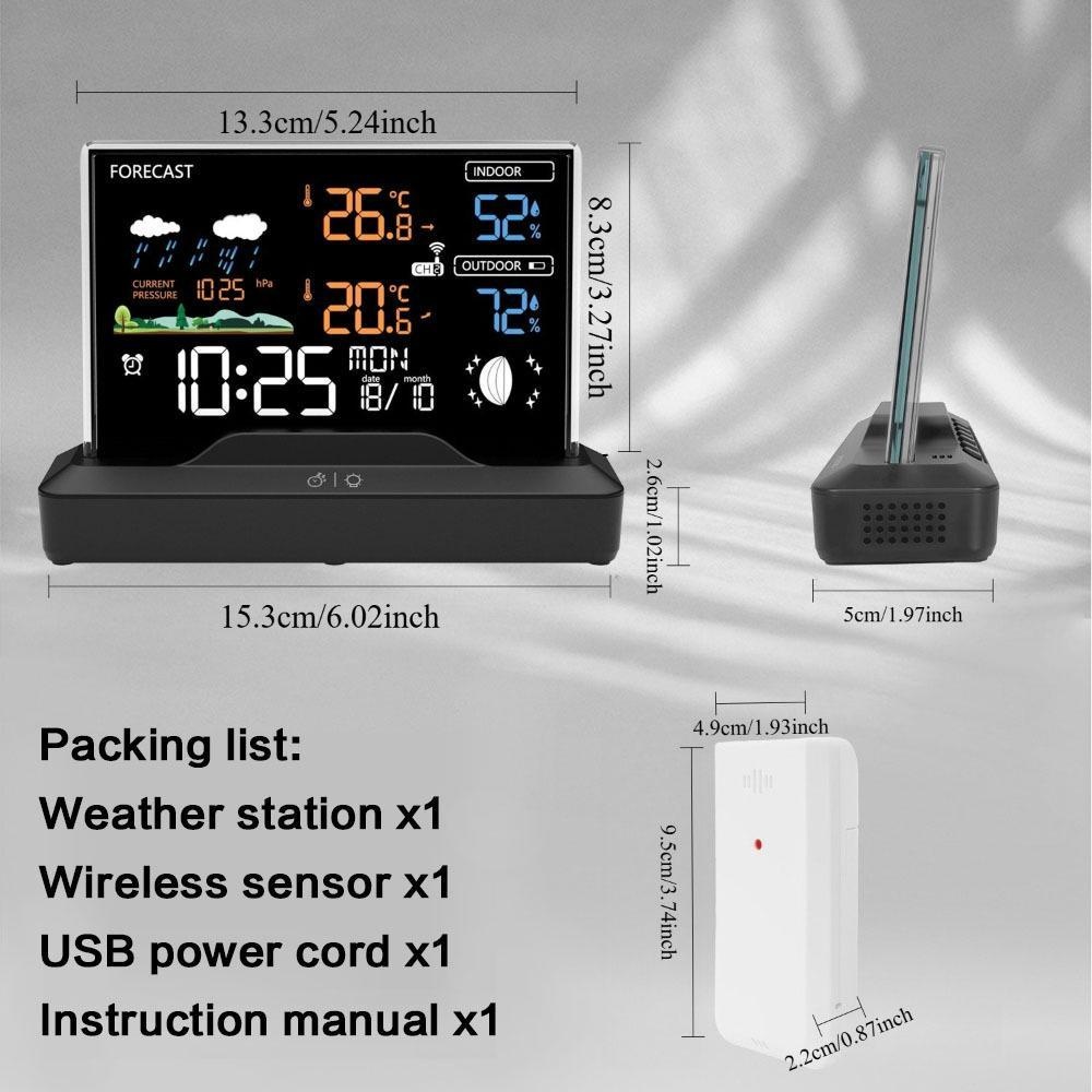 Digital Wireless Weather Stati - Wireless Weather Station Indoor Outdoor 评论和价格