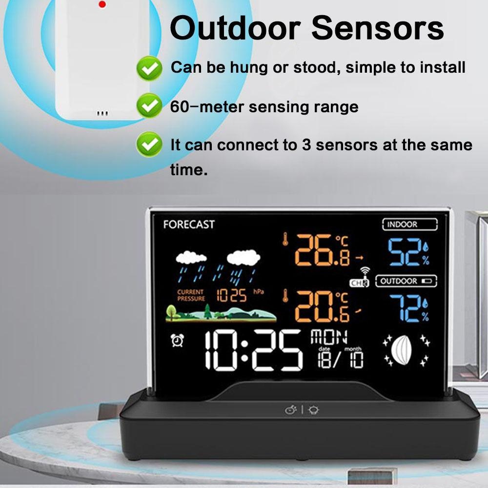 Digital Wireless Weather Stati - Wireless Weather Station Indoor Outdoor 评论和价格