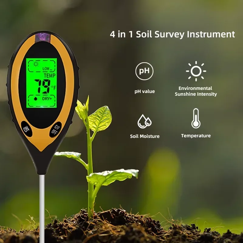 3/4/ in 1 Soil PH Meter Soil T - Soil Ph Meter 3 In 1 Moisture Sunlight 评论和价格