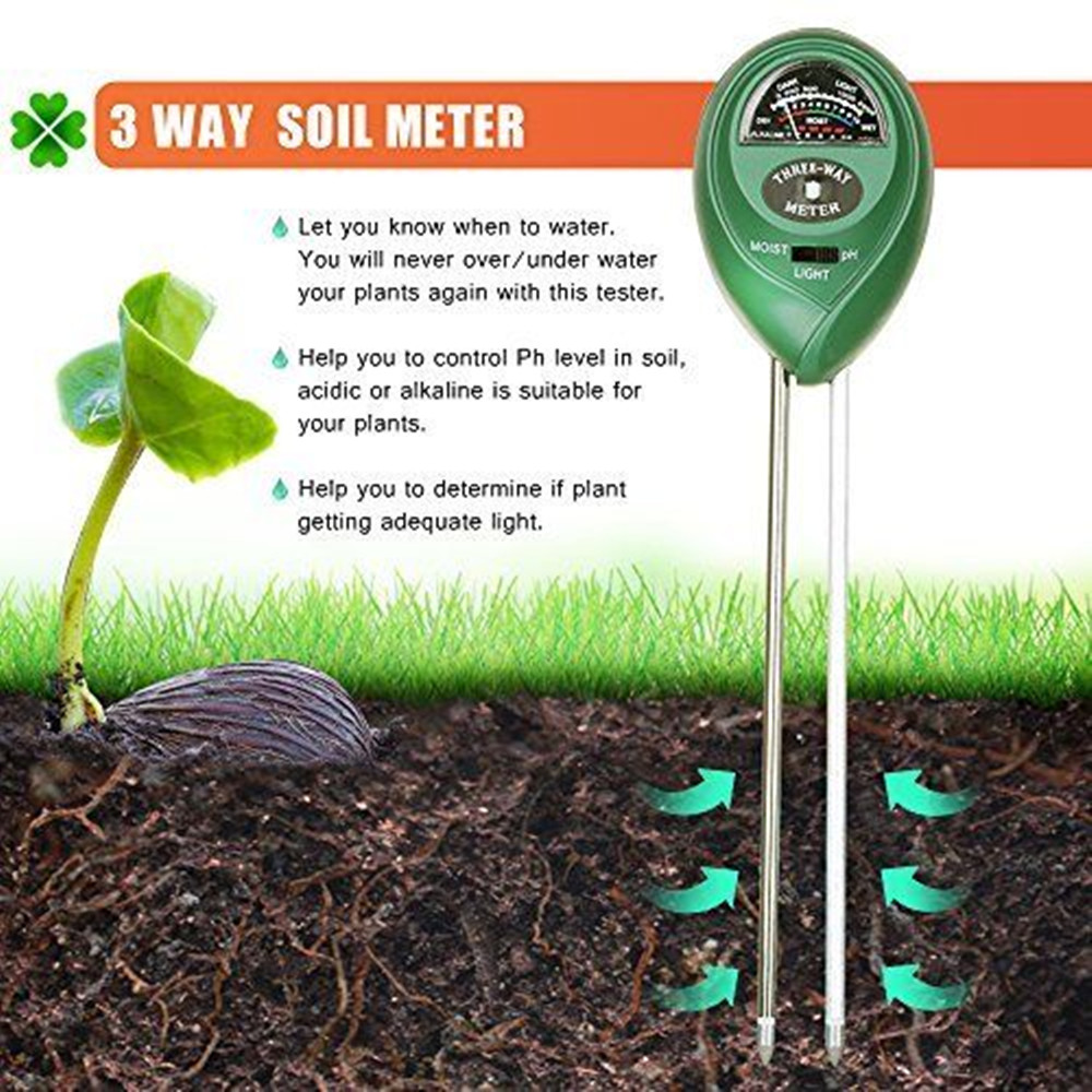3 in 1 Soil PH Meter Sunlight  - Soil Ph Meter 3 In 1 Moisture Sunlight 评论和价格