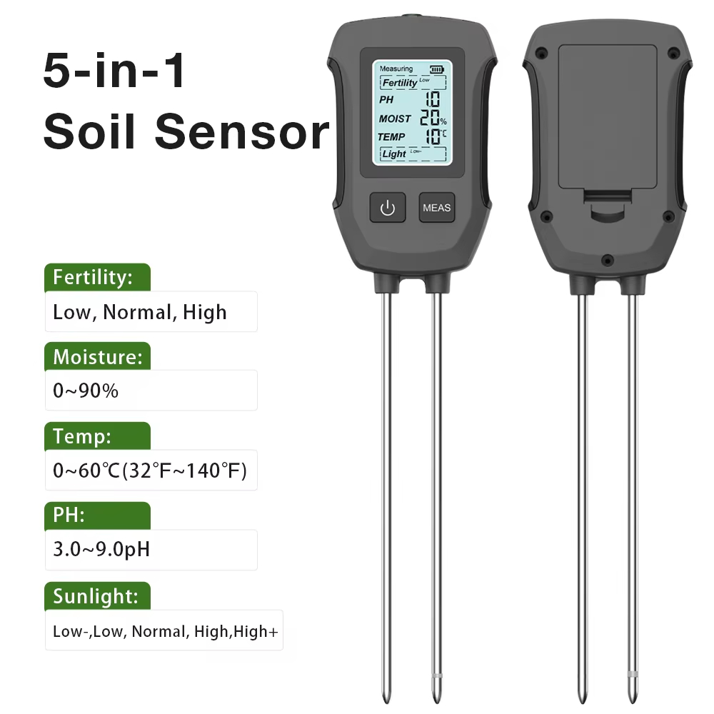 3/5‑in‑1 Multifunctional Soil  - Soil Ph Meter 3 In 1 Moisture Sunlight 评论和价格