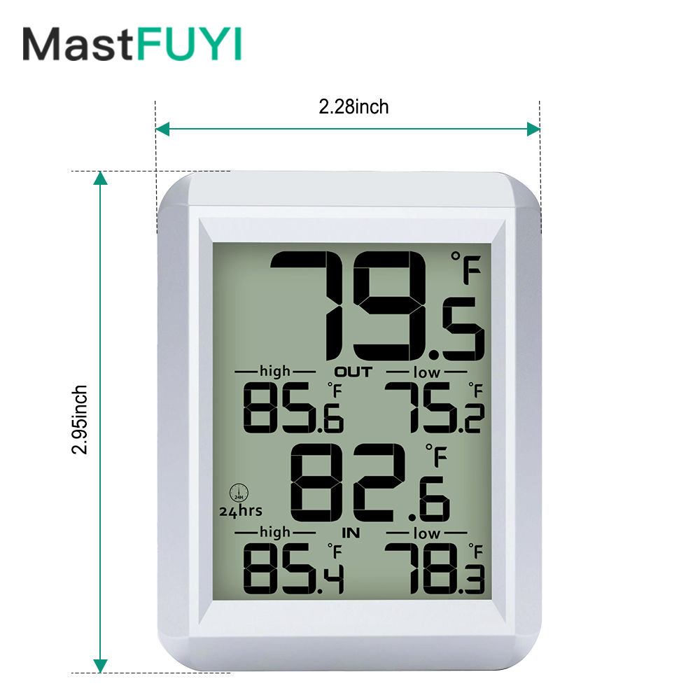MASTFUYI Digital Thermometer I - Wireless Weather Station Indoor Outdoor 评论和价格
