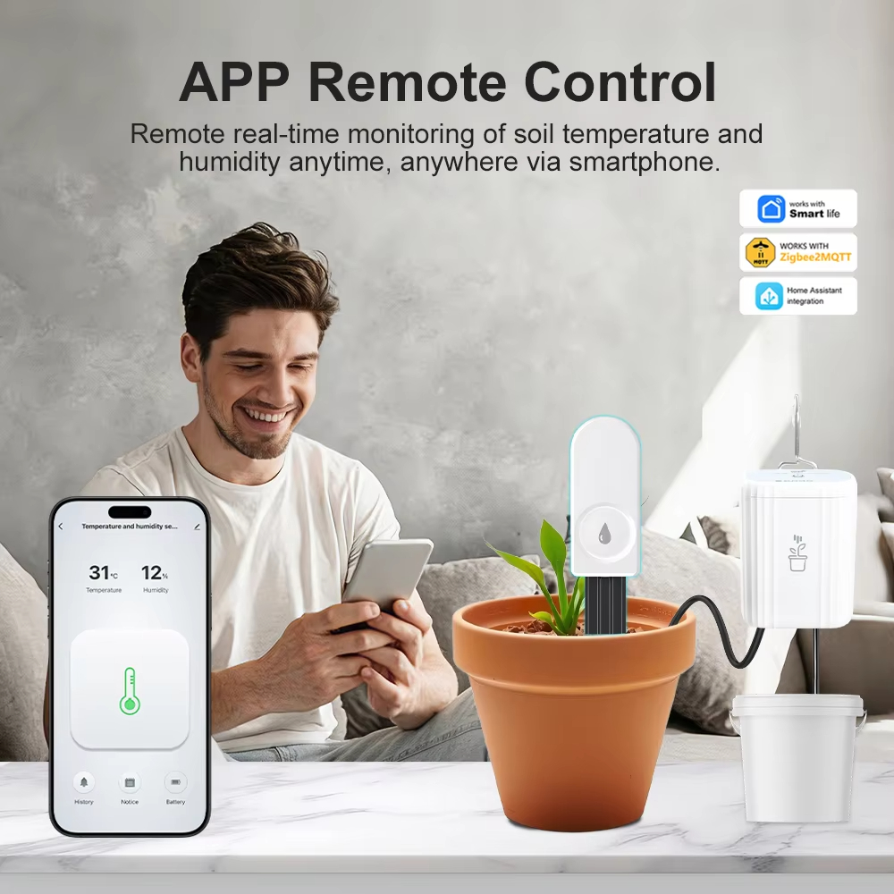 Smart Zigbee 3.0 Plant Soil Mo - Smart Plant Sensor Soil Moisture Meter 评论和价格