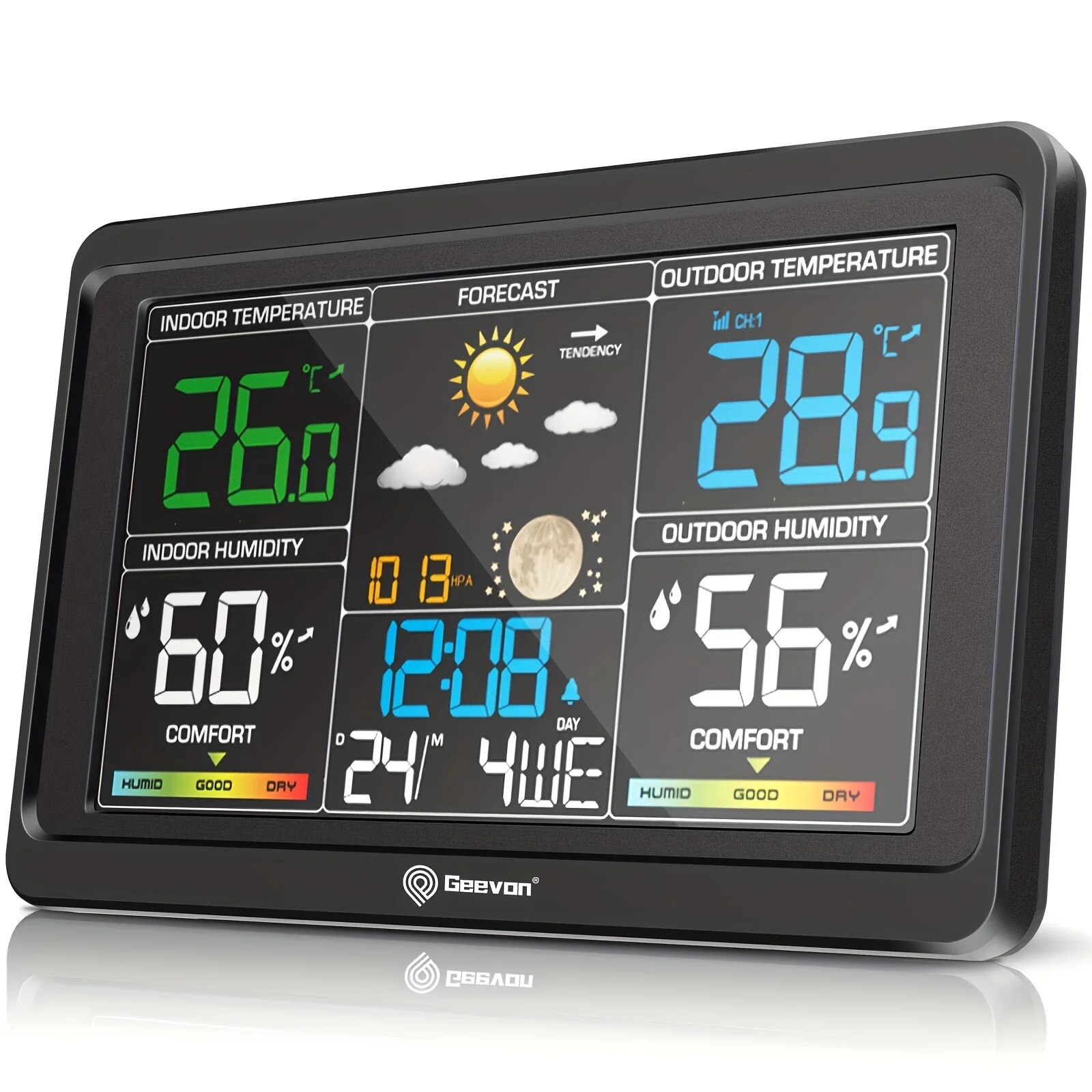 Geevon Digital Weather Station - Wireless Weather Station Indoor Outdoor 评论和价格