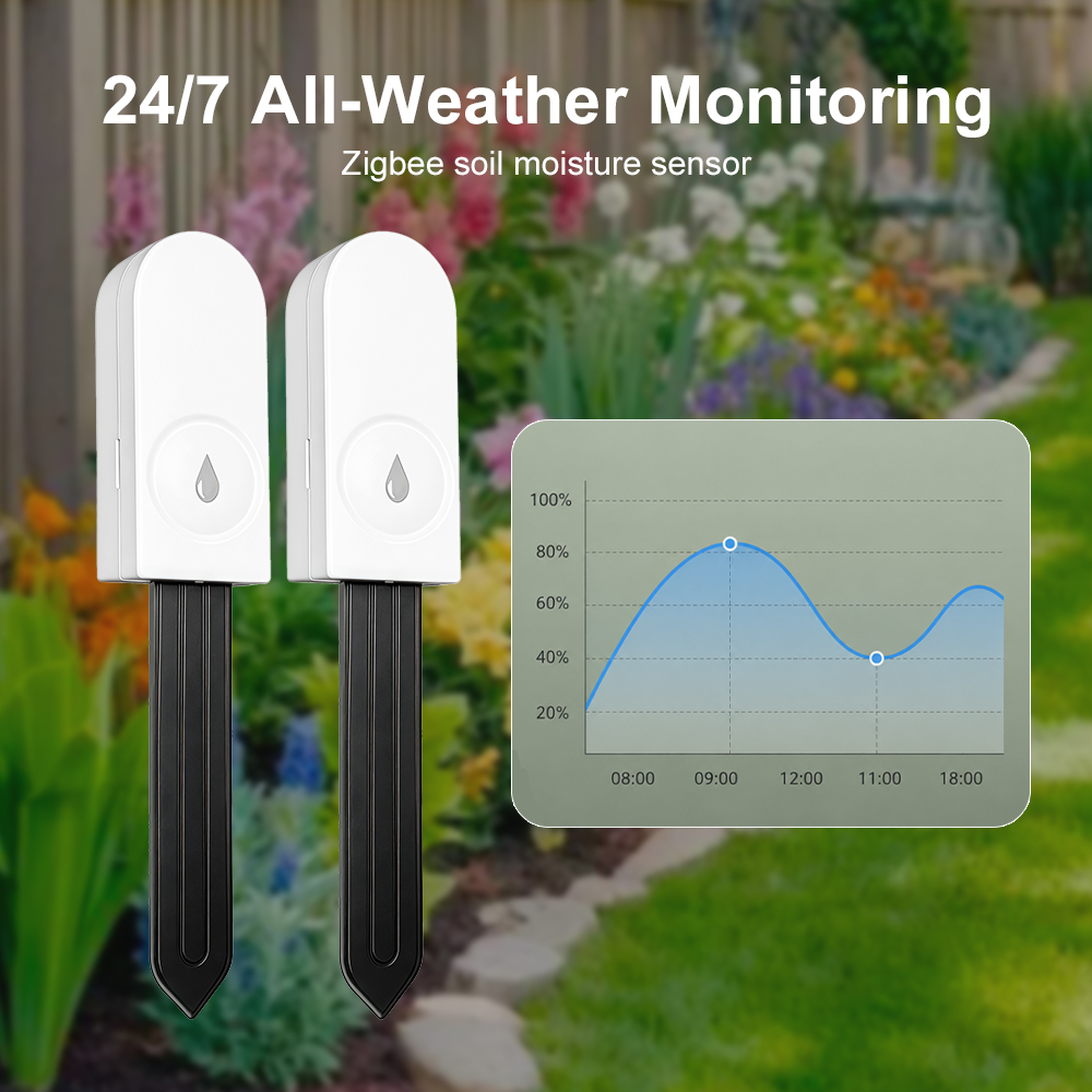 Zigbee 3.0 Soil Moisture Senso - Tuya Zigbee Soil Moisture Temperature Sensor 评论和价格