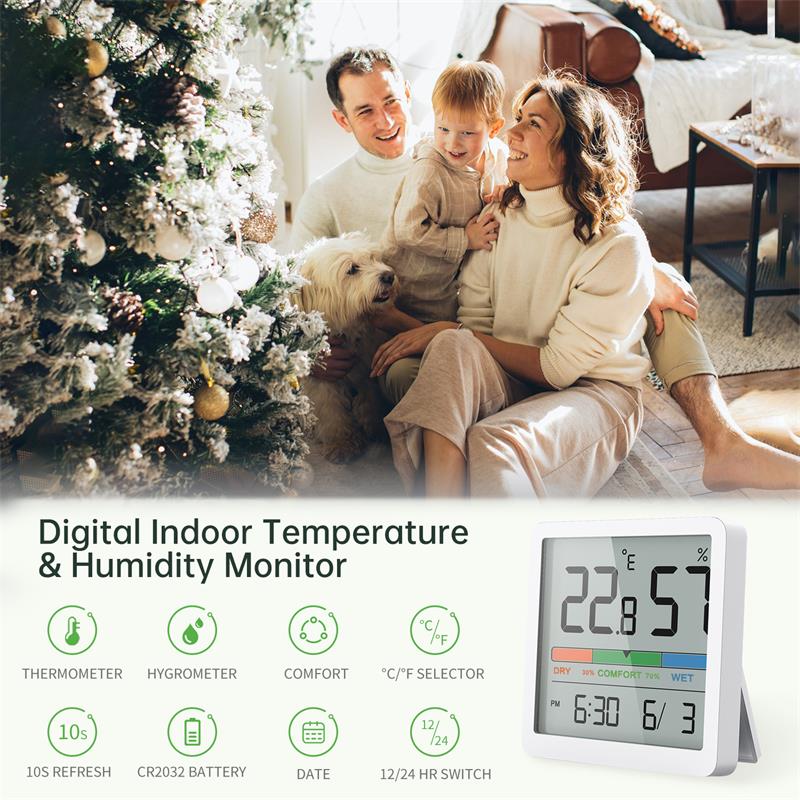 NOKLEAD Indoor Temperature Hum - Wireless Weather Station Indoor Outdoor 评论和价格