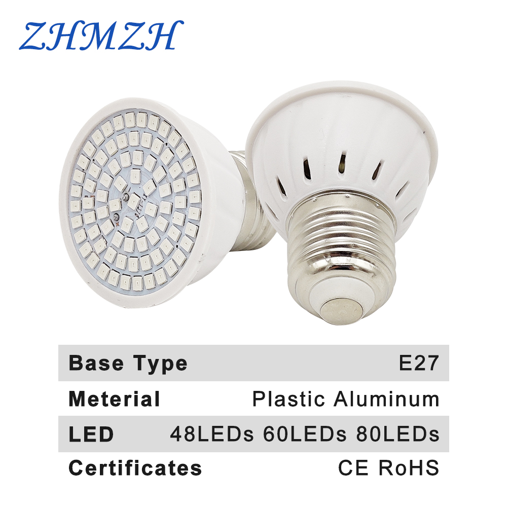 E27 LED Plant Growing Lamp Bul - Plant Grow Light Full Spectrum Clip On 评论和价格