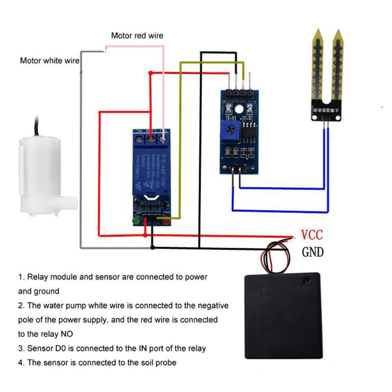 16PCS/set Automatic Irrigation - Soil Moisture Sensor Relay Module Arduino 评论和价格