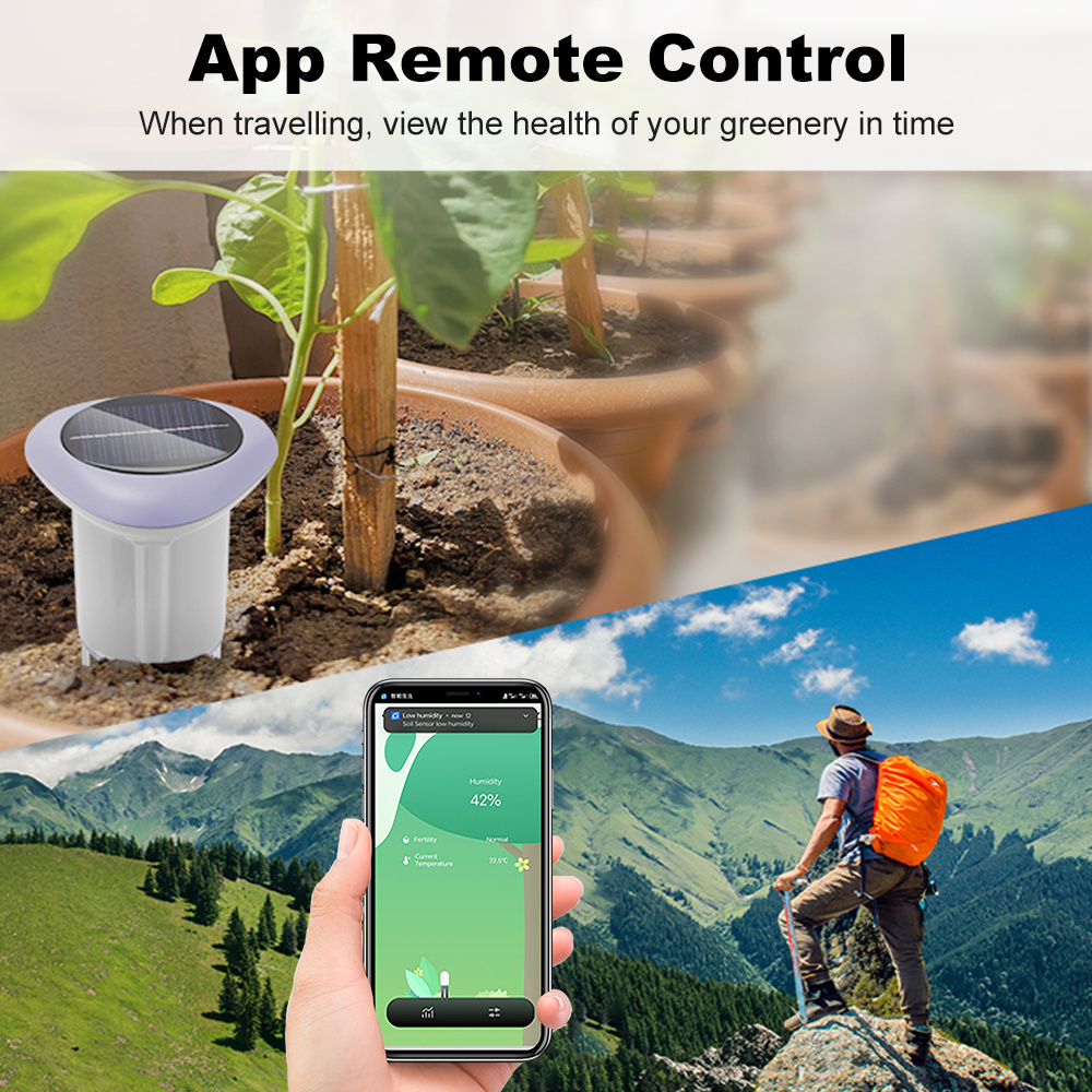 Manhot Zigbee Smart Solar Soil - Smart Plant Sensor Soil Moisture Meter 评论和价格