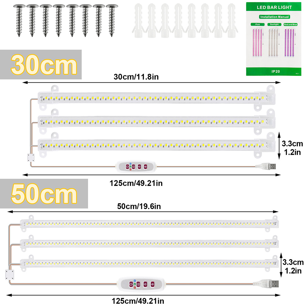 1/2/3/4Head LED Grow Light Str - Plant Grow Light Full Spectrum Clip On 评论和价格