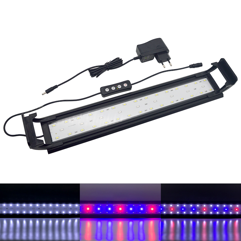 Aquarium LED Light for 16-64CM - Plant Grow Light Full Spectrum Clip On 评论和价格