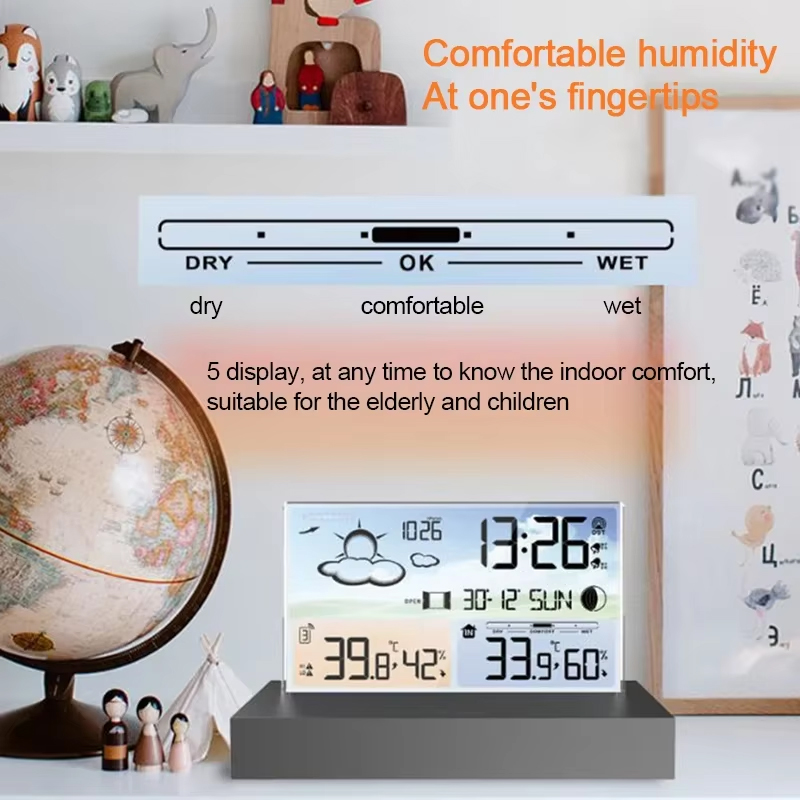 Transparent Weather Station In - Wireless Weather Station Indoor Outdoor 评论和价格