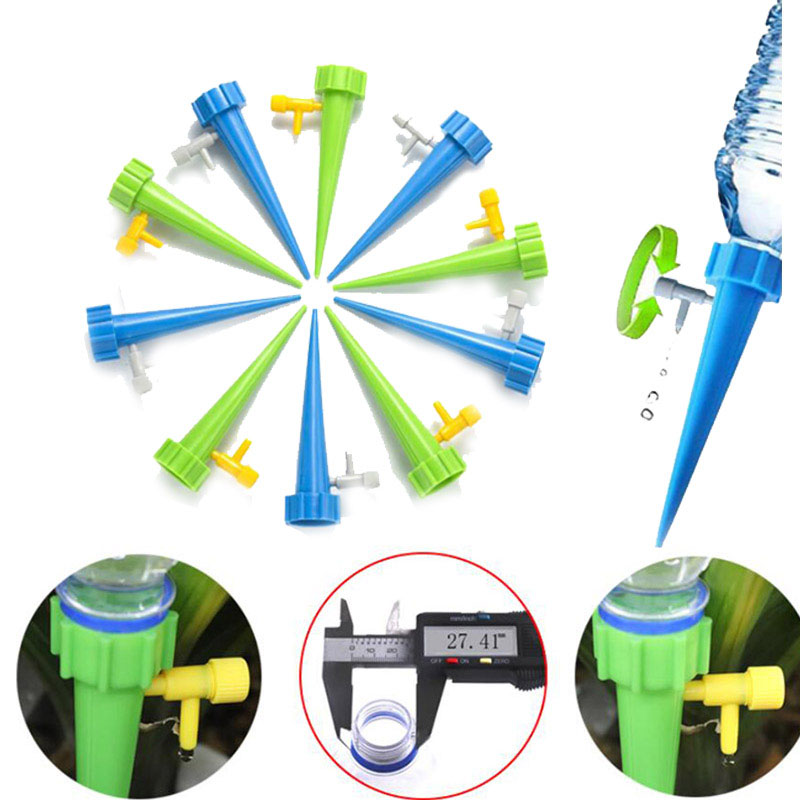 6/12pcs Adjustable Drip Irriga - Automatic Plant Watering Spikes Drip Kit 评论和价格