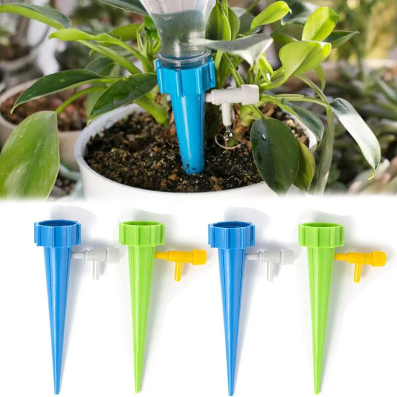 6/12pcs Adjustable Drip Irriga - Automatic Plant Watering Spikes Drip Kit 评论和价格