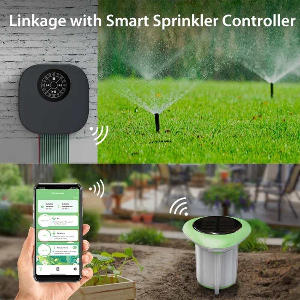 Smart WiFi Solar Soil Tester M - Wifi Soil Moisture Sensor Garden App 评论和价格