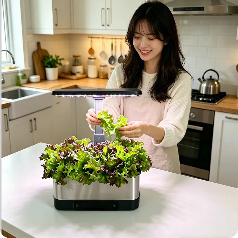 Hydroponic Growing System Kit  - Indoor Herb Garden Grow Light Smart Kit 评论和价格
