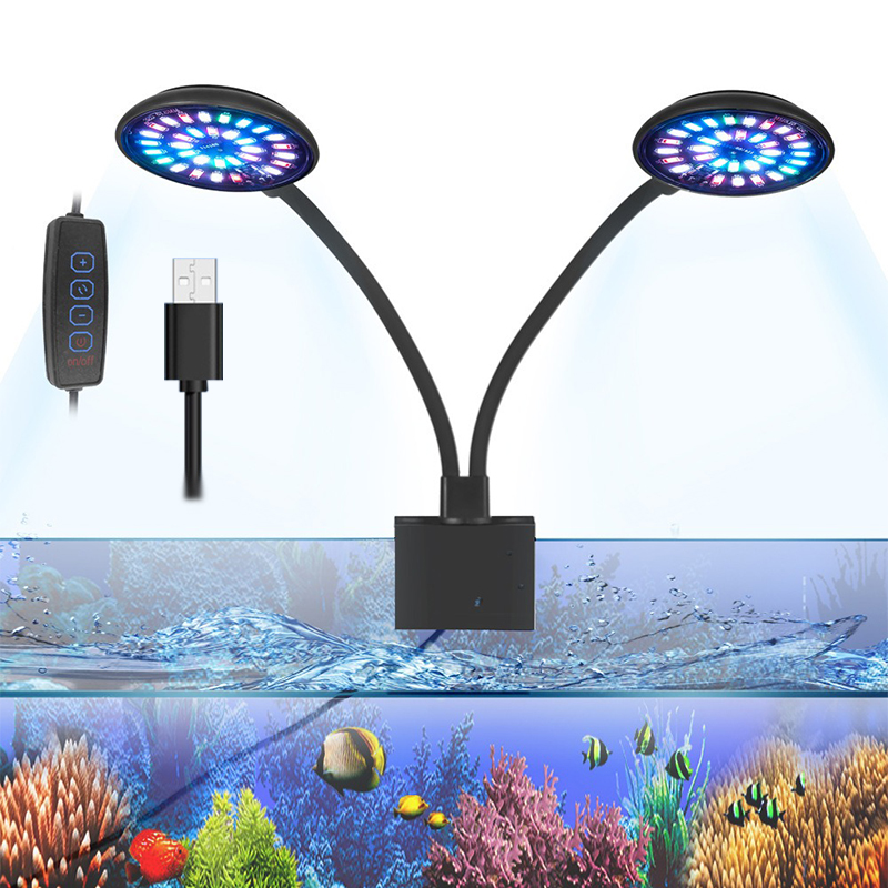USB Aquarium LED Light Fish Ta - Plant Grow Light Full Spectrum Clip On 评论和价格