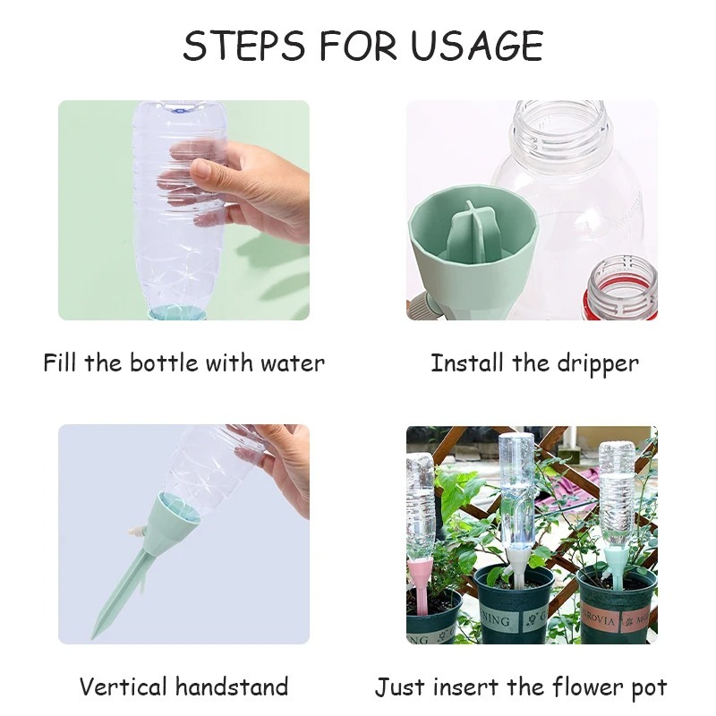 3Pcs Automatic Self Watering S - Automatic Plant Watering Spikes Drip Kit 评论和价格