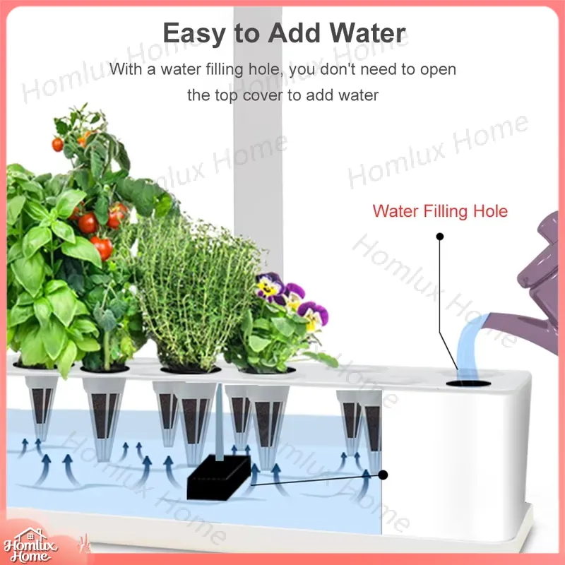Hydroponic Growing System Indo - Indoor Herb Garden Grow Light Smart Kit 评论和价格