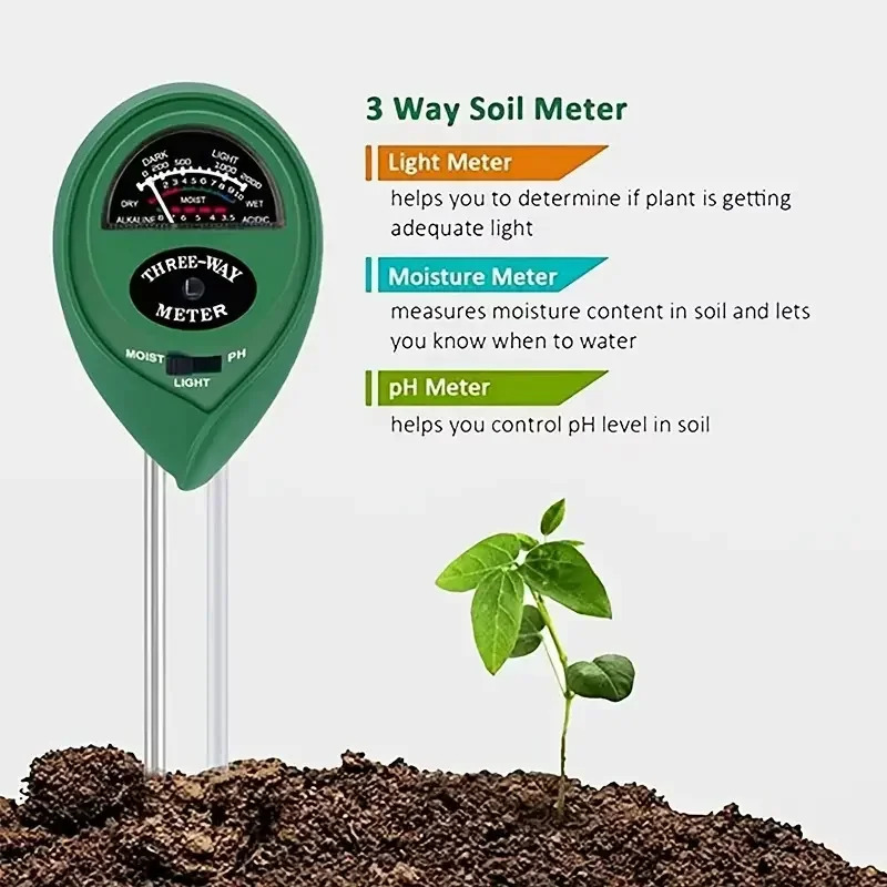 3 In 1 Moisture Sunlight PH Me - Soil Ph Meter 3 In 1 Moisture Sunlight 评论和价格