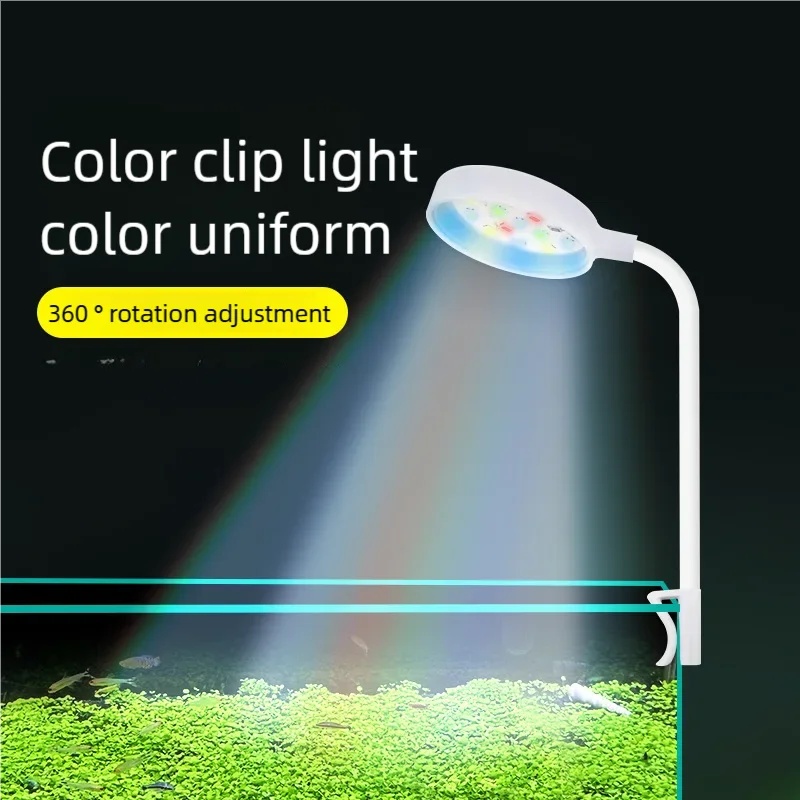 3W LED Clip-On Aquarium Light  - Plant Grow Light Full Spectrum Clip On 评论和价格