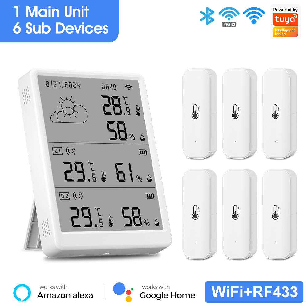 SMATRUL Tuya WiFi High Precisi - Wireless Weather Station Indoor Outdoor 评论和价格