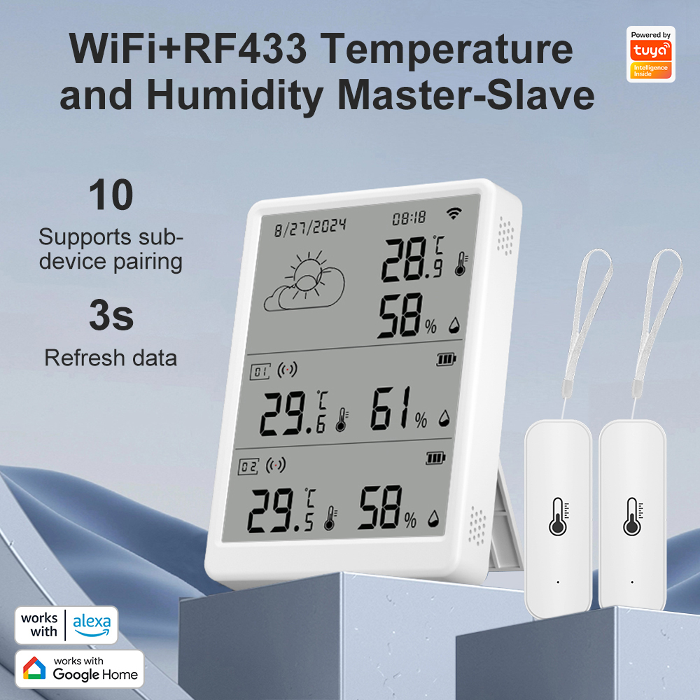 SMATRUL Tuya WiFi High Precisi - Wireless Weather Station Indoor Outdoor 评论和价格